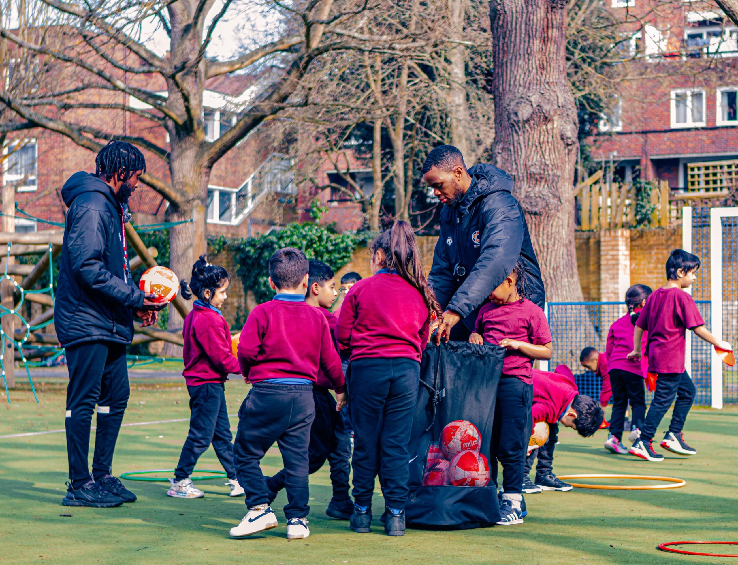 School PE lesson